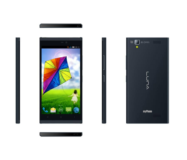 myPhone LUNA Dual SIM czarny + etui + słuchawka BT + 1GB - 223314 - zdjęcie 2